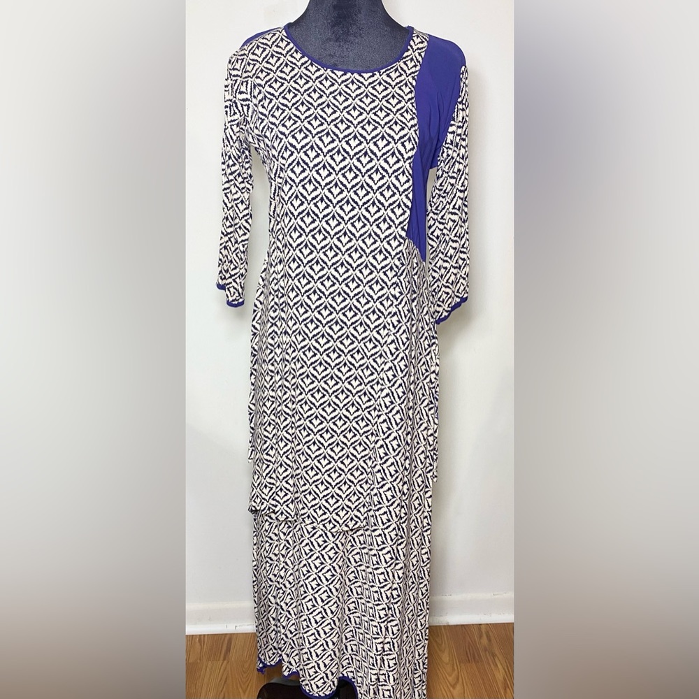 Indian Women Printed Dress Elegant Design 1 pic Kurti Soft Cotton Ready Made